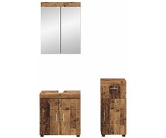 Vonios baldų rinkinys TULUM 3 pcs Senas medis 60 x 34 x 63 cm