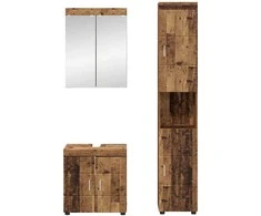 Vonios baldų rinkinys TULUM 3 pcs Senas medis 60 x 34 x 63 cm