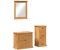 Vonios baldų rinkinys VIGO 3 vnt. Medus ruda 37.5 x 34 x 80 cm
