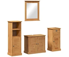 Vonios baldų rinkinys VIGO 4 vnt. Medus ruda 37 x 34 x 110 cm