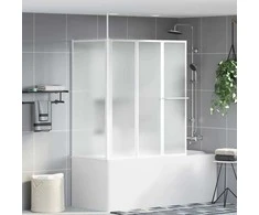 Vonios ekranas Matinis 120 x 70 x 137 cm Aliuminis
