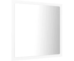 Vonios kambario LED veidrodis, baltas, 40x8,5x37cm, akrilas