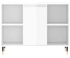 Vonios kambario spintelė, balta, 80x33x60cm, mediena, blizgi