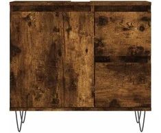 Vonios kambario spintelė, dūminio ąžuolo, 65x33x60cm, mediena