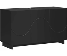 Vonios kambario spintelė Juoda 101 x 41 x 58 cm