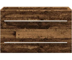 Vonios kambario spintelė, praustuvas, senovinė mediena, 80x38,5x48 cm, inžinerinė mediena
