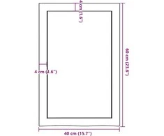 Vonios kambario stalviršis, 40x60x(2–4)cm, medienos masyvas
