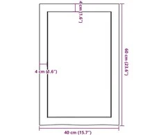 Vonios kambario stalviršis, 40x60x(2–6)cm, medienos masyvas