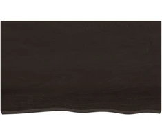 Vonios kambario stalviršis, tamsiai rudas, 100x60x2 cm, mediena