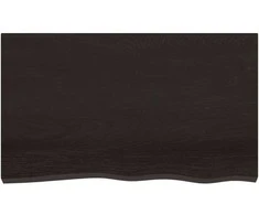 Vonios kambario stalviršis, tamsiai rudas, 100x60x2 cm, mediena