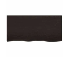 Vonios kambario stalviršis, tamsiai rudas, 100x50x2 cm, mediena