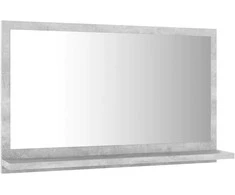 Vonios kambario veidrodis, betono pilkas, 60x10,5x37cm, MDP