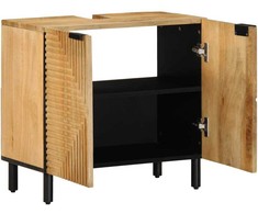 vonios kriauklė ruda 62x33x58 cm medžio masyvo mango