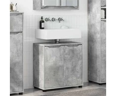 Vonios kriauklės cabinetas Betono pilka 60 x 30 x 60 cm