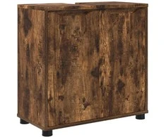 Vonios kriauklės cabinetas Rūkyta ąžuolas 60 x 30 x 60 cm