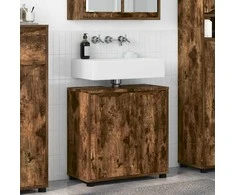 Vonios kriauklės cabinetas Rūkyta ąžuolas 60 x 30 x 60 cm