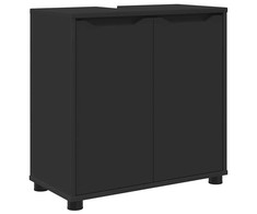 Vonios kriauklės cabinetas Juoda 60 x 30 x 60 cm