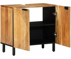 Vonios kriauklės spinta Ruda 62 x 33 x 58 cm Kietas mango medis