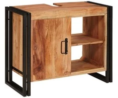 Praustuvo spintelė Ruda 71 x 33 x 58 cm Kietos akacijos mediena