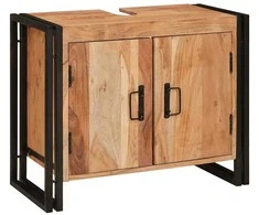 Praustuvo spintelė Ruda 71 x 33 x 58 cm Kietos akacijos mediena