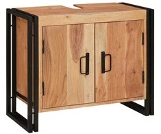 Praustuvo spintelė Ruda 71 x 33 x 58 cm Kietos akacijos mediena