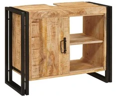 Praustuvo spintelė Ruda 71 x 33 x 58 cm Kietas mango medis