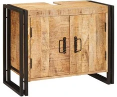 Praustuvo spintelė Ruda 71 x 33 x 58 cm Kietas mango medis