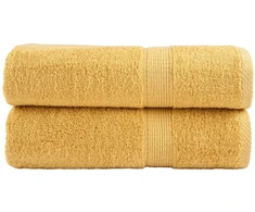 Rankšluostis Vonios rankšluosčiai SOLUND, 2vnt., auksiniai 100x150cm 600g/m²