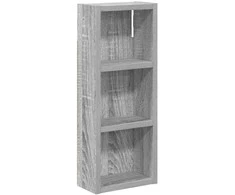 Vonios sieninė spintelė su lentyna Pilka Sonoma 20 x 10 x 50 cm