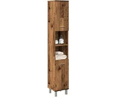 Vonios spintelė Old Wood 30x30x179 cm Engineered Wood