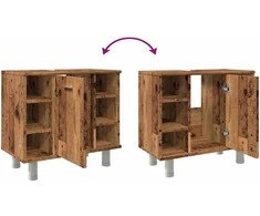 Vonios spintelė Old Wood 60x32x53,5 cm Engineered Wood