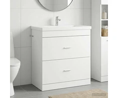 Vonios spintelė po kriaukle Balta 78,5 x 37,5 x 81 cm