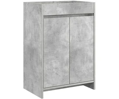 Vonios spintelė po kriaukle Betono pilka 56 x 37,5 x 81 cm