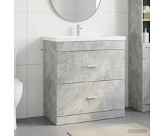 Vonios spintelė po kriaukle Betono pilka 78,5 x 37,5 x 81 cm