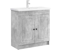 Vonios spintelė po kriaukle Betono pilka 78,5 x 37,5 x 81 cm