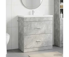 Vonios spintelė po kriaukle Betono pilka 78,5 x 37,5 x 81 cm