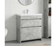 Vonios spintelė po kriaukle Betono pilka 78,5 x 37,5 x 81 cm