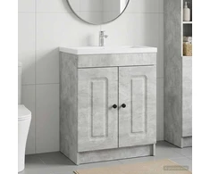 Vonios spintelė po kriaukle Betono pilka 78,5 x 37,5 x 81 cm