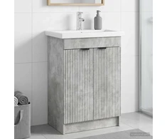 Vonios spintelė po kriaukle Betono pilka 78,5 x 37,5 x 81 cm