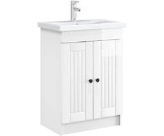 Vonios spintelė po kriaukle Itin blizgi balta