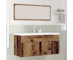 Vonios spintelė Senas medis 100 x 38,5 x 46 cm Apdirbta mediena