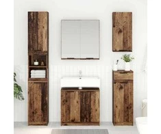 Vonios spintelė su saugykla Senovinis medis 64,5 x 33,5 x 59 cm