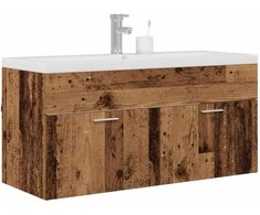 Vonios spintelė Senas medis 100 x 38,5 x 46 cm Apdirbta mediena