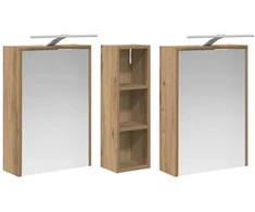 Vonios spintos komplektas 3 vnt. 106 x 16 x 62,5 cm
