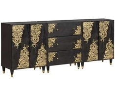 Vonios spintos komplektas 3 pcs Juoda 180 x 33 x 75 cm