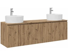 Vonios spintos komplektas 3 vnt. Artisano ąžuolo