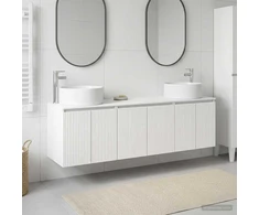 Vonios spintos komplektas 3 vnt. Balta 49,5 x 44,5 x 65,5 cm