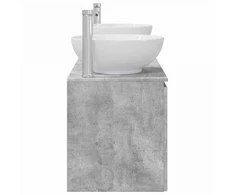 Vonios spintos komplektas 3 vnt. Betono pilka