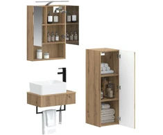 Vonios spintos komplektas 4 pcs Artisano ąžuolo