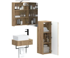 Vonios spintos komplektas 4 pcs Artisano ąžuolo